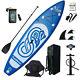 10' Inflatable Stand Up Paddle Board Sup Surfboard With Complete Kit 6''thick