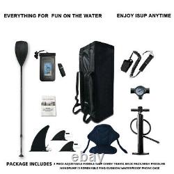 10' Inflatable Stand Up Paddle Board SUP Surfboard with complete kit 6''thick