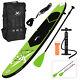 10ft Green Black Inflatable Paddle Board Stand Up Sup Paddleboard Pump Bag 305cm