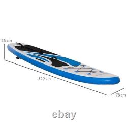 10ft Inflatable Paddle Stand Up Board, Adjustable Paddle Non-Slip Deck
