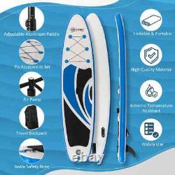 10ft Inflatable Paddle Stand Up Board, Adjustable Paddle Non-Slip Deck Board