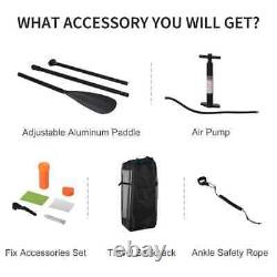 10ft Inflatable Stand-Up Paddle Board SUP Accessory Carry Bag Paddle Pump Leash