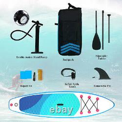 10ft Paddle Board Inflatable SUP Surf Stand Up Surfboard ISUP Surfing Fish Blue
