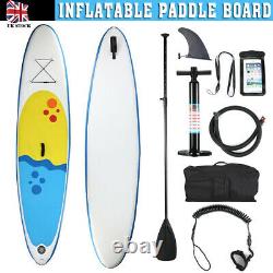 10ft Premium SUP Stand Up Paddleboard INFLATABLE PADDLE BOARD + ACCESSORIES UK