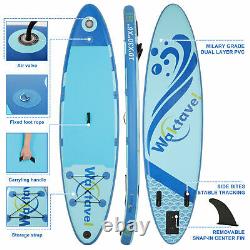 10ft SUP Inflatable Stand Up Paddle Board Surf 6 Thick withComplete Accessories