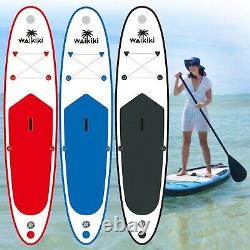 10ft Stand Up Paddle Board Surfboard Inflatable Kayak Non Slip Surf Beach