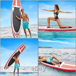 11FT Inflatable Stand Up Paddle Board SUP Surfboard Adjustable Non-Slip Deck NEW