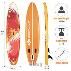 11FT Inflatable Stand Up Paddle Board SUP Surfboard Adjustable Non-Slip ISUP