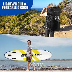 11FT Inflatable Stand Up Paddle Board SUP Surfboard Standing Boat Non-Slip Deck