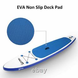 11FT Inflatable Stand Up Paddle SUP Folding Surfing SurfBoard Non Slip Deck Pad