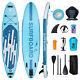 11ft Paddle Board Inflatable Stand Up Complete Kit Sup Surfboard Kayak Seat Blue
