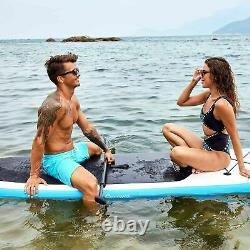 11FT Paddle Board Stand Up SUP Inflatable Paddleboard Pump Kayak Blue Beginner S