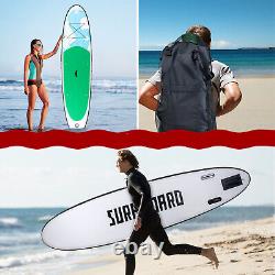 11FT Stand Up Paddle Board Inflatable SUP Complete Kit Kayak Seat Pump Green