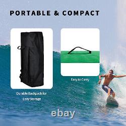 11FT Stand Up Paddle Board Inflatable SUP Complete Kit Kayak Seat Pump Green