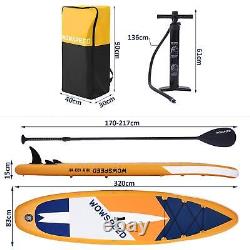 11FT Stand Up Paddle Board Inflatable SUP Surfboard Complete bag Kit with Paddle