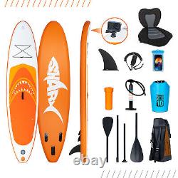 11FT Stand Up Paddle Board Inflatable SUP Surfboard Non-Slip withComplete Kit Seat