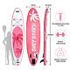11ft Stand Up Paddle Board Inflatable Sup Surfboard With Complete Kit Seat Pink