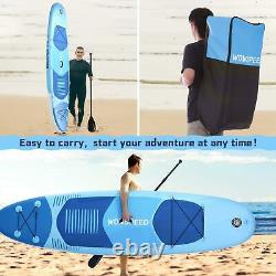 11FT Stand Up Paddle Board Inflatable S'UP Surfboard Complete Kit Kayak UK Stock