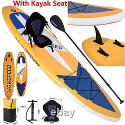 11FT Stand Up Paddle Board Inflatable Surfboard Complete Kit with Kayak Seat