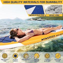 11FT Stand Up Paddle Board Inflatable Surfboard Complete Kit with Kayak Seat