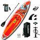 11' Inflatable Stand Up Paddle Board Adjustable Fin Paddle With Complete Kit