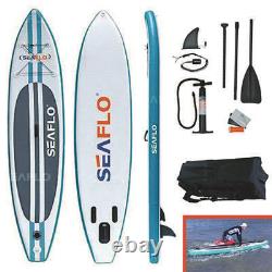11 feet Inflatable Stand Up SUP Paddle Board SUP & Pump Oar Leash Bag Kit beach