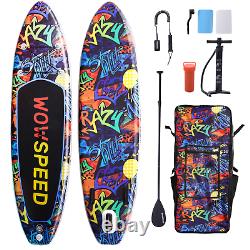 11ft Inflatable Stand Up Paddle Board SUP Surfboard Adjustable Non-Slip Deck Set