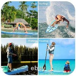 11ft Inflatable Stand Up Paddle Board SUP Surfboard with Kayak Seat Deck Non-Slip