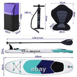 11ft Surfboard Set Inflatable Paddle Board Stand Up Paddleboard& Accessories