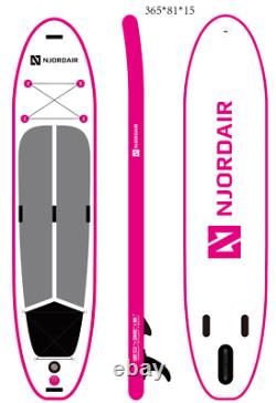 12' (3.65m) long Njordair Inflatable Stand Up Paddle Board Fast Delivery