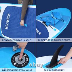 2022 Inflatable Stand Up Paddle Board 11FT Blue SUP Surfboard withElectric Pump