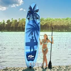 297CM/9.7FT ISUP Inflatable Stand Up Surfing Board Soft Surf Paddle Board WithPump