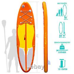 305cm Inflatable Stand Up Paddle Board with Adjustable Paddle, Travel Backpack