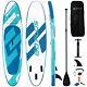 305x75x17cm Inflatable Stand Up Paddle Board Surfboard Non-slip Deck With Paddle