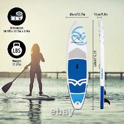 320 83 15 cm Inflatable Stand Up Paddle Board Non-Slip SUP Surf Board f I9C3