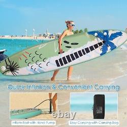 320 x 76 x 15cm Inflatable Stand Up Paddle Board SUP Kit withNon-slipping Deck