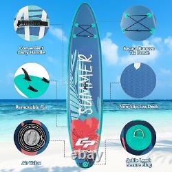 320x76x15CM Inflatable Stand up Paddle Board Sup Surfboard with Non-Slip Deck