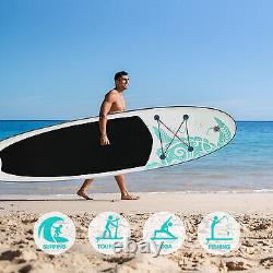 335cm Inflatable Stand Up Paddle Board with Pump, Paddle, Phone Bag, Leash