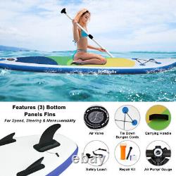 3Fins Inflatable 10FT Paddle Board SUP Stand Up Paddleboard surfing paddle board