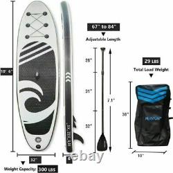 3.2M Paddle Board Stand Up SUP Inflatable Paddleboard Pump Kayak Adult Beginner