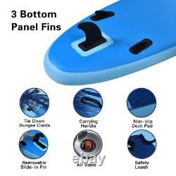 9.8 Feet Inflatable Stand Up Paddle Board SUP Surfboard Non-Slip Deck