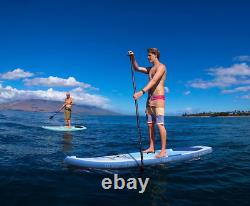 AQUA SPIRIT Inflatable Stand up Paddle Board 320cm x 81cm x 15cm, Blue 10'6