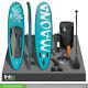 A+ Moana 10 Ft Inflatable Stand Up Paddle Surf Board Kayak Incl Accessories