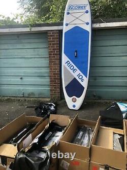 Acoway Brand New Inflatable Stand-Up Paddle Board with Hand Pump & Travel Bag