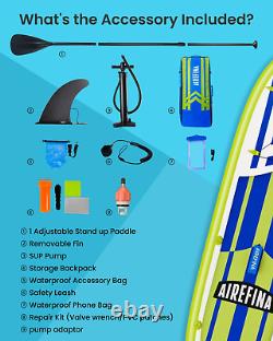 Airefina SUP Paddle Board with Camera Mount3358116cm, Inflatable Stand Up with