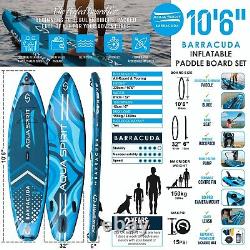 Aqua Spirit Barracuda SUP Inflatable Stand Up Paddle Board 2023 10'6x32x6