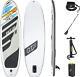 Bestway Hydro Force White Cap Inflatable Stand Up Paddle Board Water Kayak Set