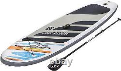 Bestway Hydro Force White Cap Inflatable Stand Up Paddle Board Water Kayak Set