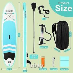 CAROMA 10FT Inflatable Paddle Board SUP Stand Up Paddleboard Surfing Board kayak