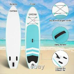CAROMA 10FT Inflatable Stand Up Paddle SUP Board Surfing Surf Board Paddleboard